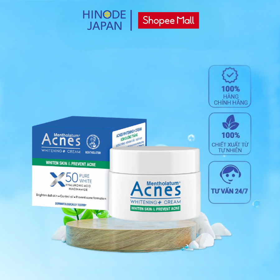 Kem dưỡng trắng da Acnes Whitening+ Cream 50g