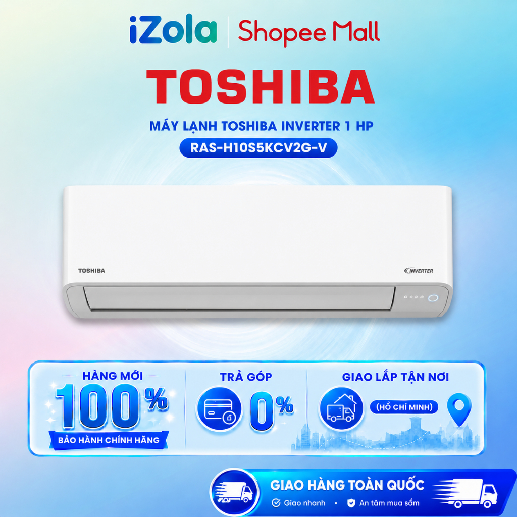 RAS-H10S5KCV2G-V - Máy lạnh Toshiba Inverter 1 HP RAS-H10S5KCV2G-V - Hàng chính hãng