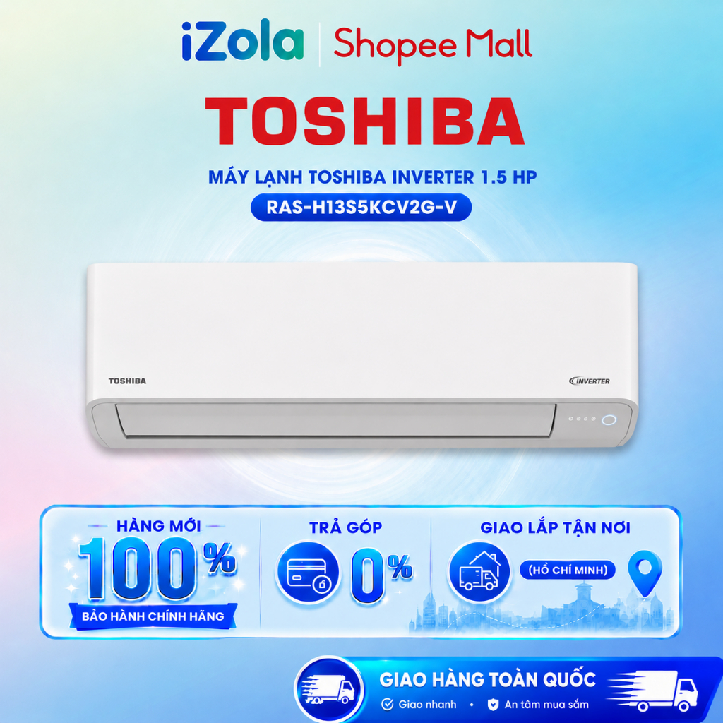 RAS-H13S5KCV2G-V - Máy lạnh Toshiba Inverter 1.5 HP RAS-H13S5KCV2G-V - Hàng chính hãng
