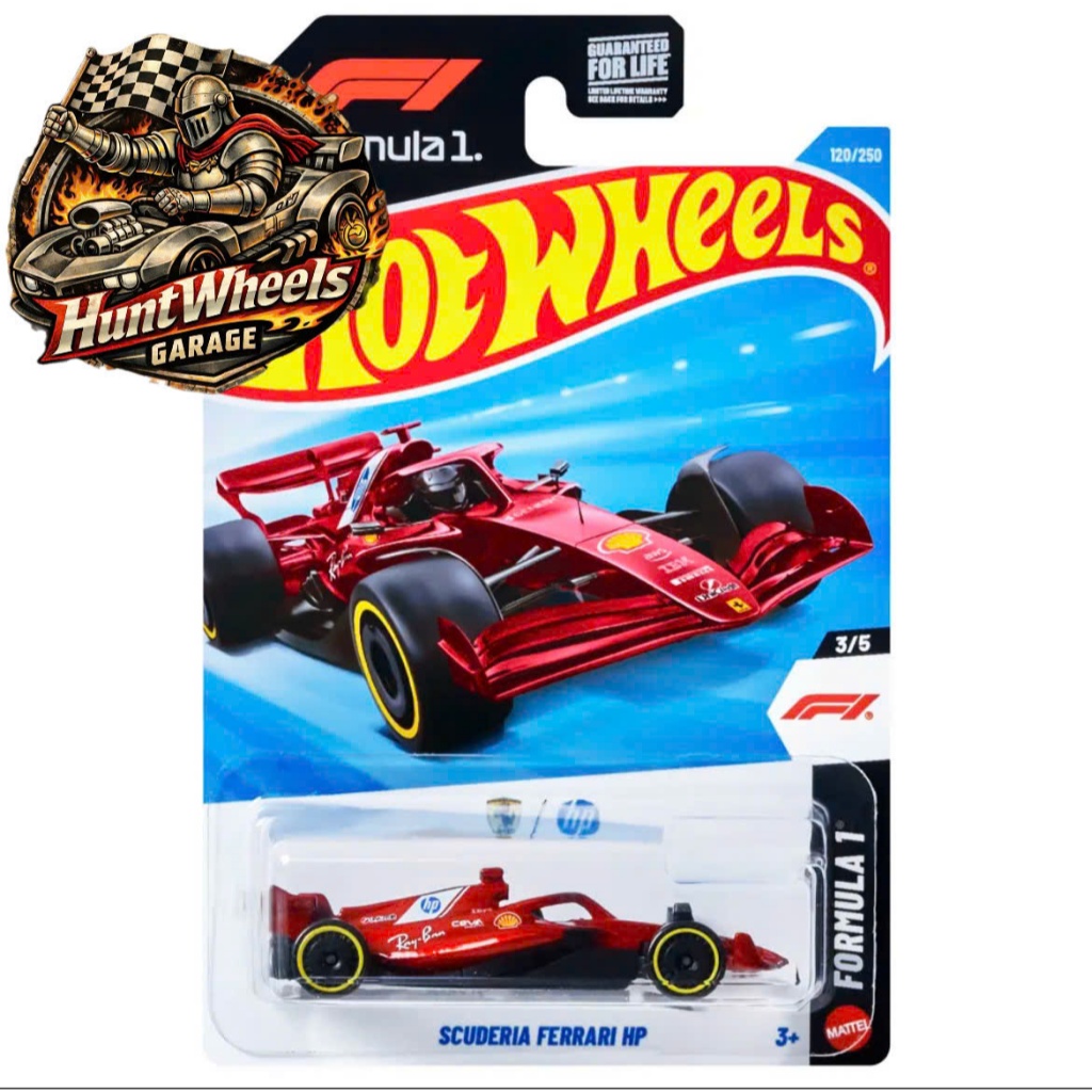Huntwheels Garage - Xe mô hình Hotwheels Scuderia Ferrari HP F1 Card Mỹ