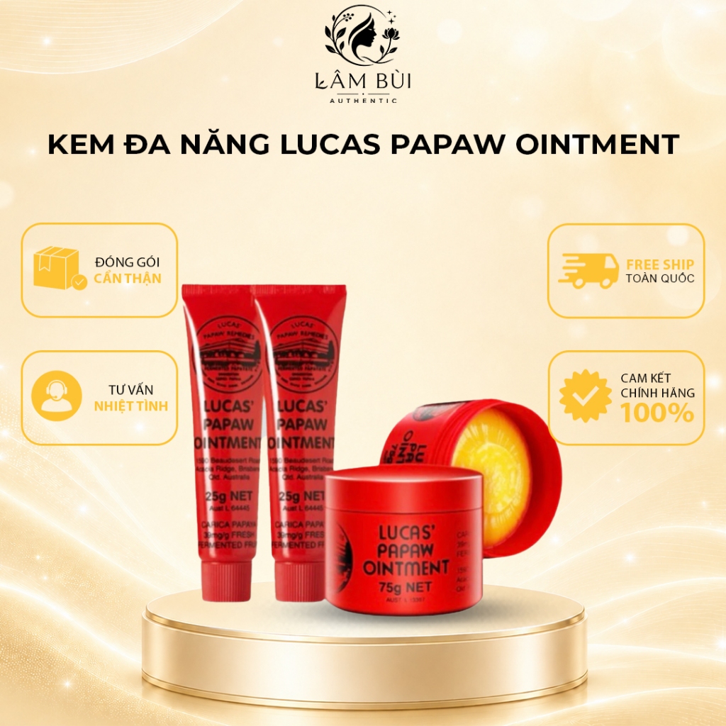 Kem đa năng Lucas Papaw Ointment | Kem dưỡng Lucas đu đủ
