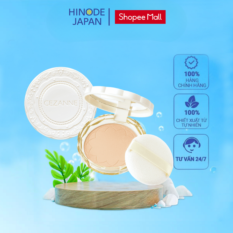 Phấn Phủ Cezanne Siêu Mịn Che Phủ Lỗ Chân Lông - Cezanne UV Silk Cover Powder SPF50+ PA++++