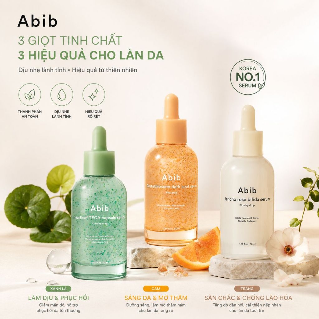 Tinh chất mờ thâm Abib Glutathiosome Dark Spot Serum 50ml dưỡng trắng da giảm đốm nâu sáng da