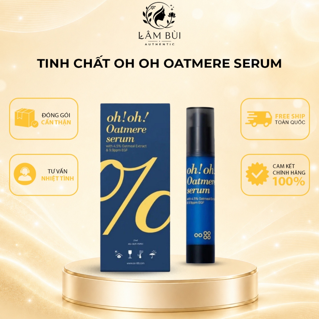 [Hàng Công ty] Tinh Chất Oh Oh Oatmere Serum (Oat Extract & 9,9ppm EGF) 25ml