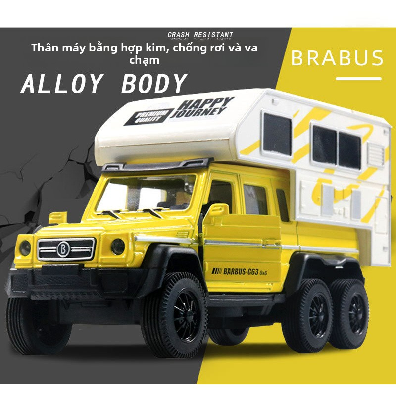 Mô Hình Xe Dã Ngoại Hợp Kim BRABUS G63 6x6 Thiết Kế 6 Bánh Chuyên Dụng Đồ Chơi Cho Bé Trai Đẹp