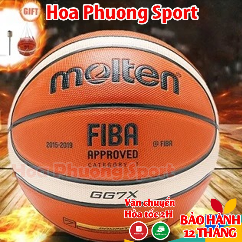 Bóng rổ da Molten GG7X và GL7X - Banh bóng rổ outdoor, indoor - Size 7
