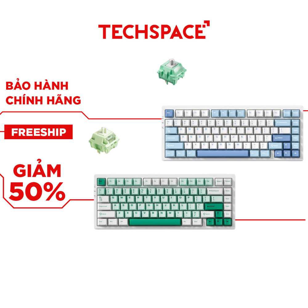 Bản phím cơ MCHOSE G75 Pro - 3 Modes - Hàng chính hãng bảo hành 12 tháng