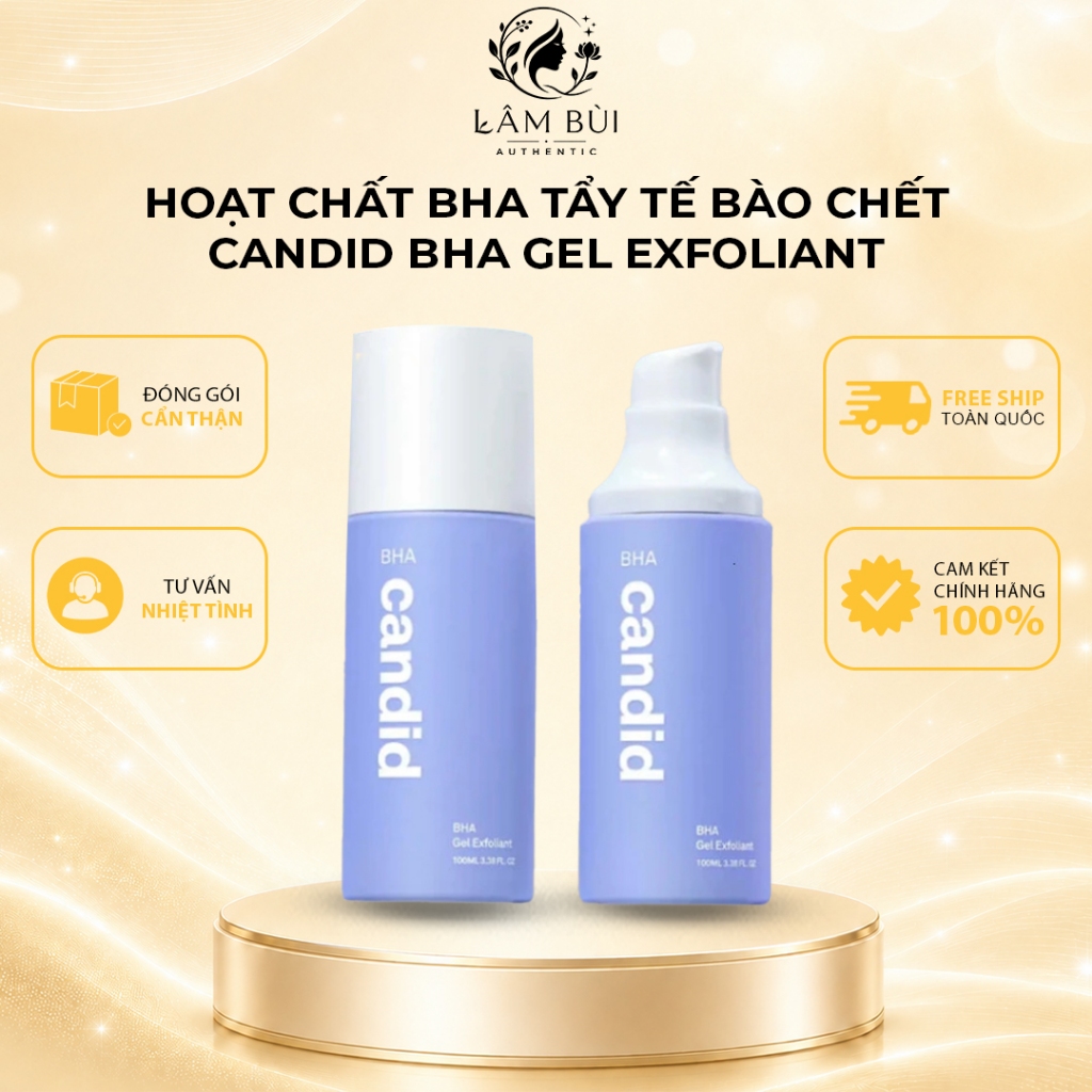 [Hàng công ty] Hoạt Chất BHA Tẩy Tế Bào Chết & Thông Thoáng Lỗ Chân Lông - CANDID BHA Gel Exfoliant 