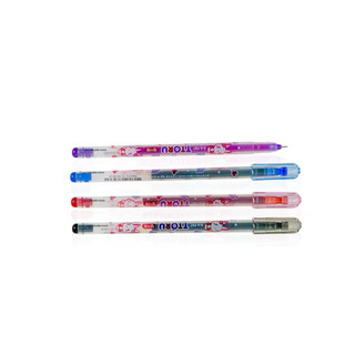 (Combo 5 cây) Bút Gel D-A Ttoru ngòi 0.4mm Bút Thỏ mực Tím/ Xanh/ Đỏ/ Đen