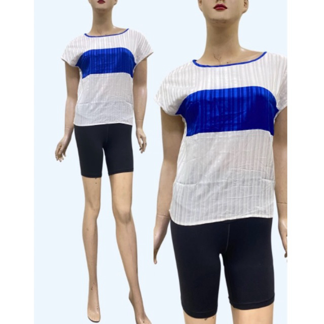 (A1599) Áo voan kẻ phối màu Nino.maxx (Size S, L) - Thanh lý vnxk