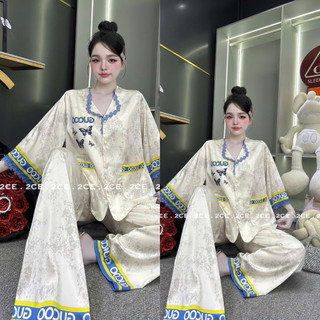 (M227) ĐỒ BỘ 2CE (43-63ky) Ren tiểu thư lụa latin