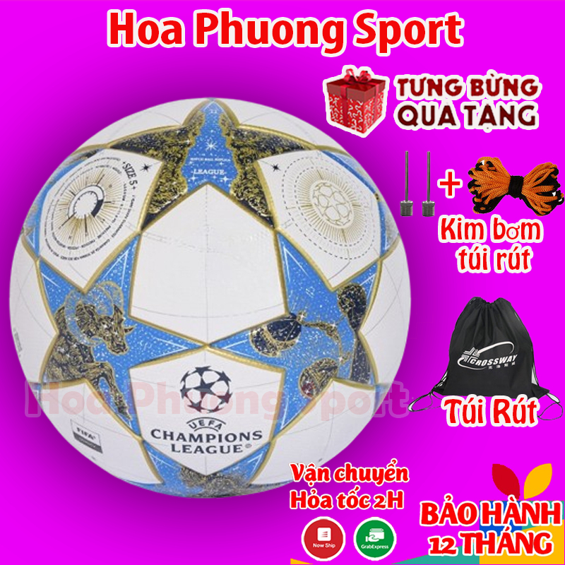 Quả bóng đá C1 mùa 2025/26 vòng bảng -  Size 5 mùa mẫu mới nhất + Tặng kim bơm, túi lưới