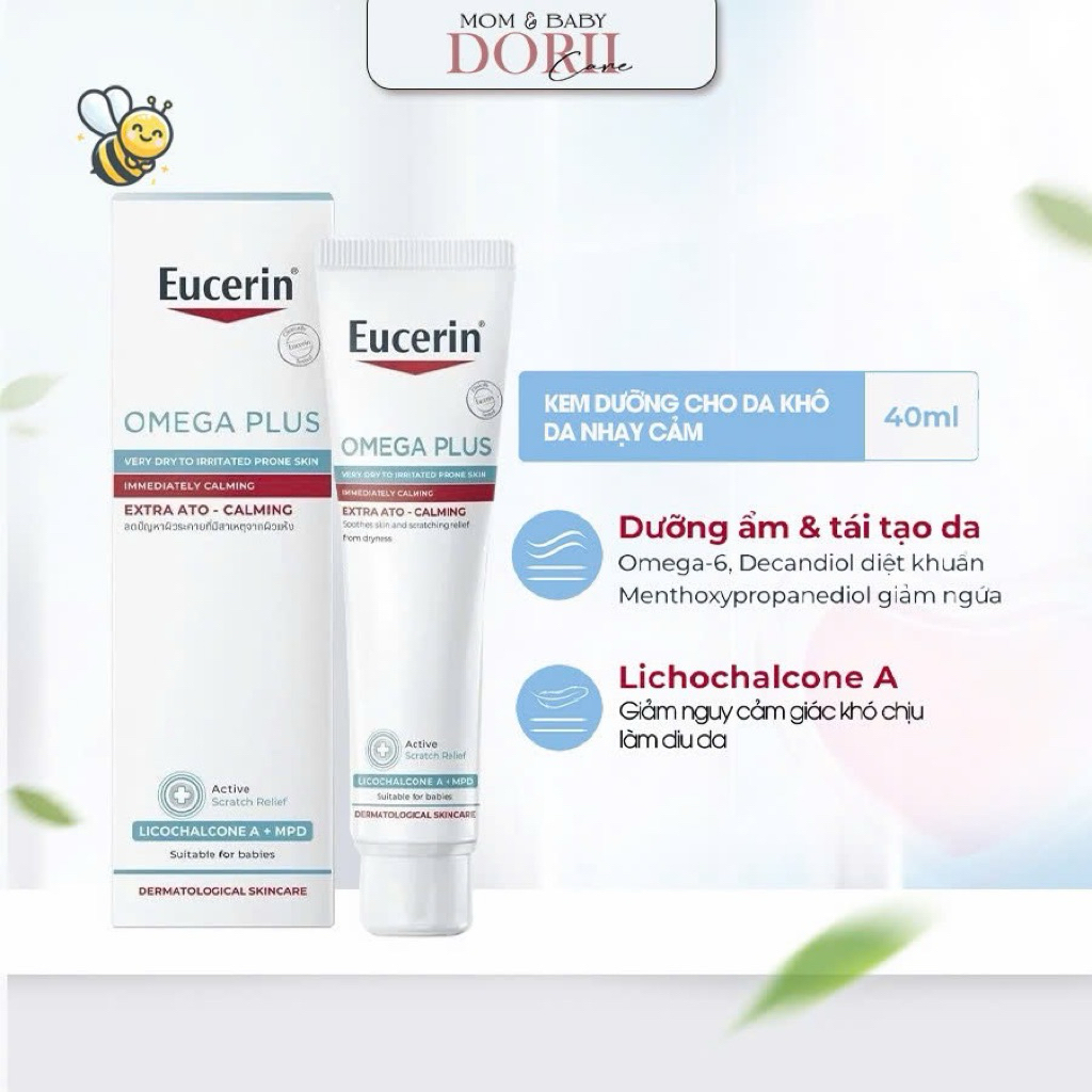Eucerin Kem dưỡng ngăn ngừa dị_ứng giai đoạn bùng phát AtoControl Acute Care 40ml (Mẫu mới)