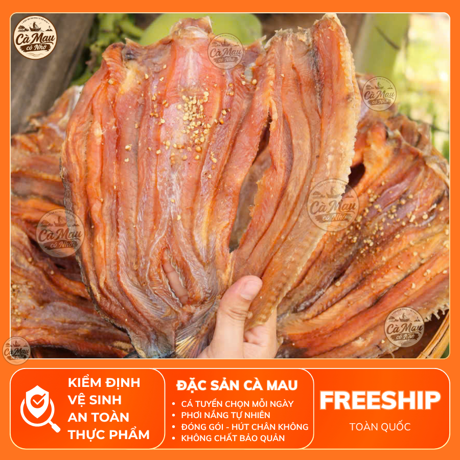 Khô Cá Lóc Tiêu Sọ Vị Vừa Ăn (Cân nặng 500g - 1kg) - Cà Mau Có Nhớ