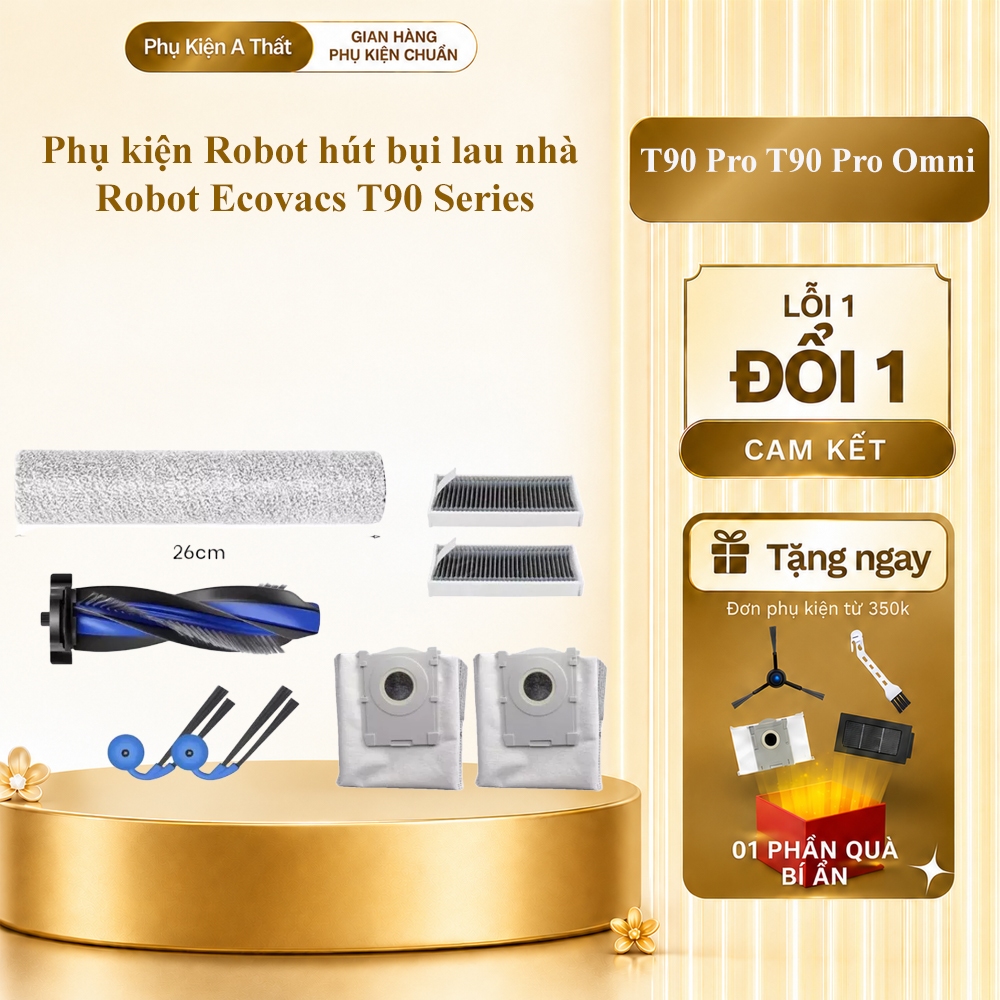 Phụ kiện Robot Ecovacs T90 Series T90 Pro T90 Pro Omni - Deebot X12 Omni Cyclone_ Thay thế
