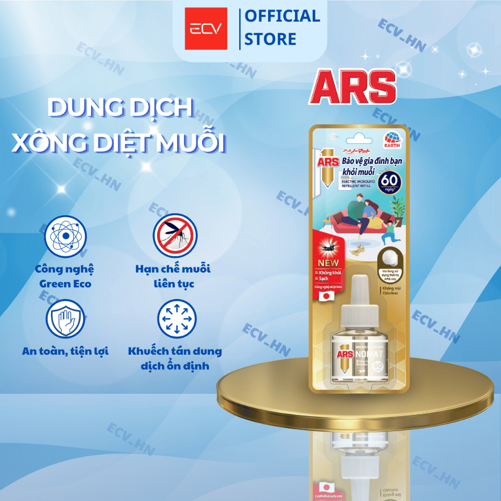 Tinh Dầu Refill Cho Bộ Xông Đuổi Muỗi ARS Nomat P60 – Giải Pháp An Toàn Và Hiệu Quả Từ Nhật Bản