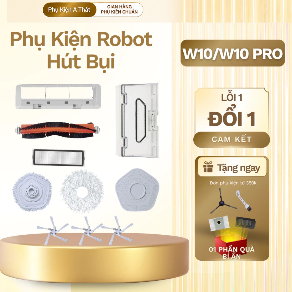 Phụ kiện robot hút bụi tương thích Dreame W10, W10 Pro - Phụ kiện thay thế Dreame W10, W10 Pro