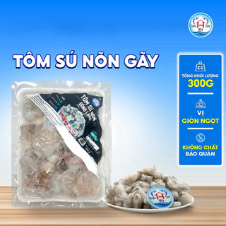 [300G] Tôm Sú Nõn Gãy Đông Lạnh Thiện Nhà Tôm Giòn Ngọt Chất Lượng Xuất Khẩu Đủ Size