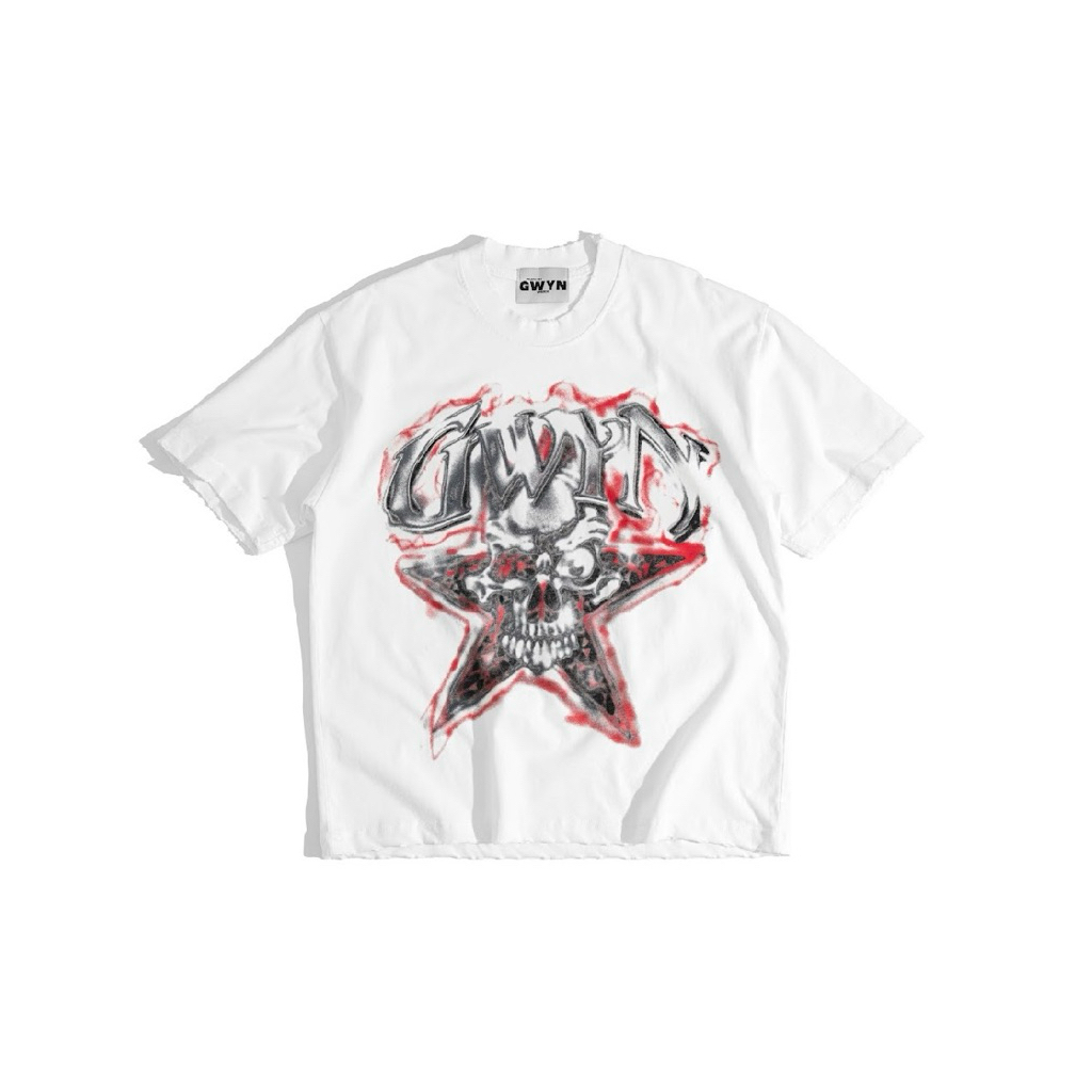 GWYN CHAOS STAR T-SHIRT/ WHITE