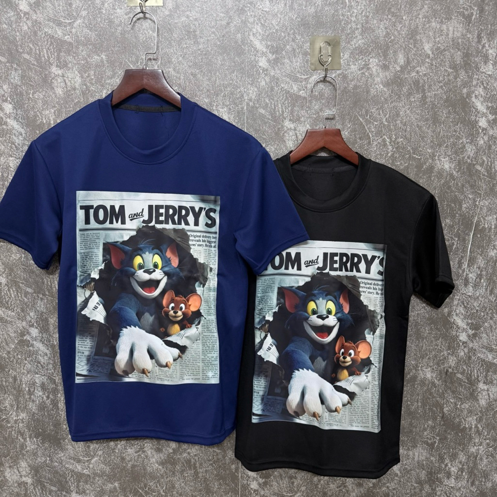 ÁO PHÔNG TỜ BÁO TOM AND JERRY  HOT TREND 2026. BỘ ÁO QUẦN TOM AND JERRY TỜ BÁO HOT TREND 2026