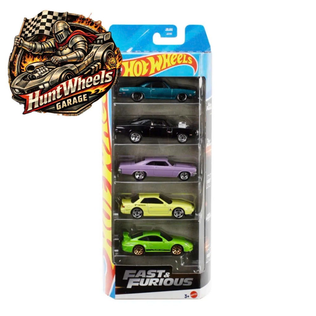 Huntwheels Garage - Xe mô hình Hotwheels 5-PACKS 70 Dodge Charger RT 2025 Card Mỹ