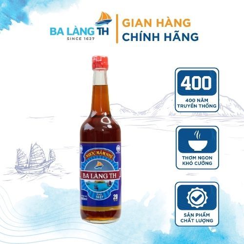Nước Mắm Nhĩ Cá Cơm Ba Làng TH 650ml