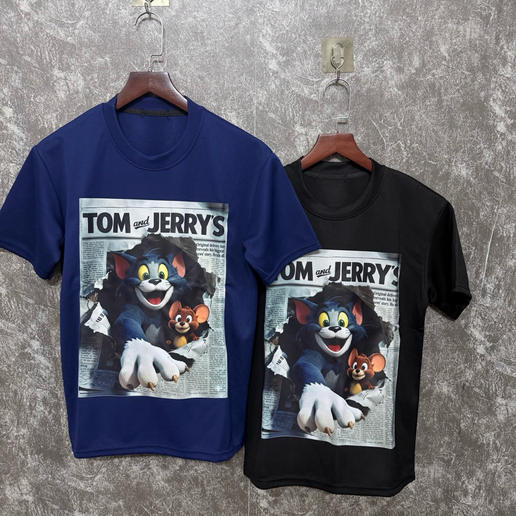 ÁO PHÔNG TỜ BÁO TOM AND JERRY  HOT TREND 2026. BỘ ÁO QUẦN TOM AND JERRY TỜ BÁO HOT TREND 2026