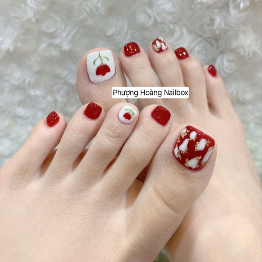 Móng chân thiết kế Nailbox chân mã số NC01