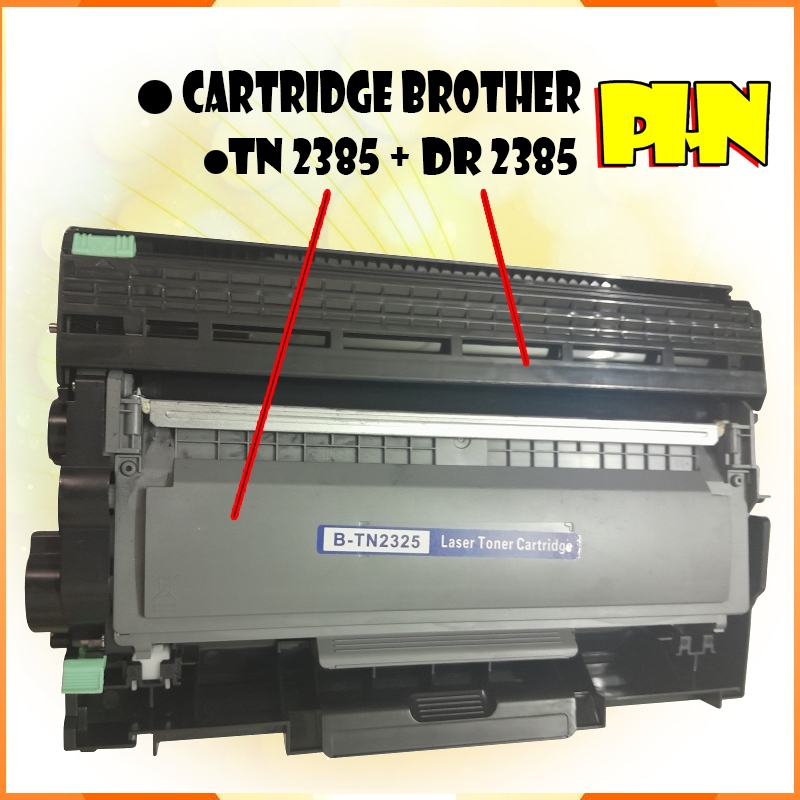 Hộp mực máy in Brother HL L2321D, L2321 mã TN2385/DR2385 có sẵn mực in và trống.