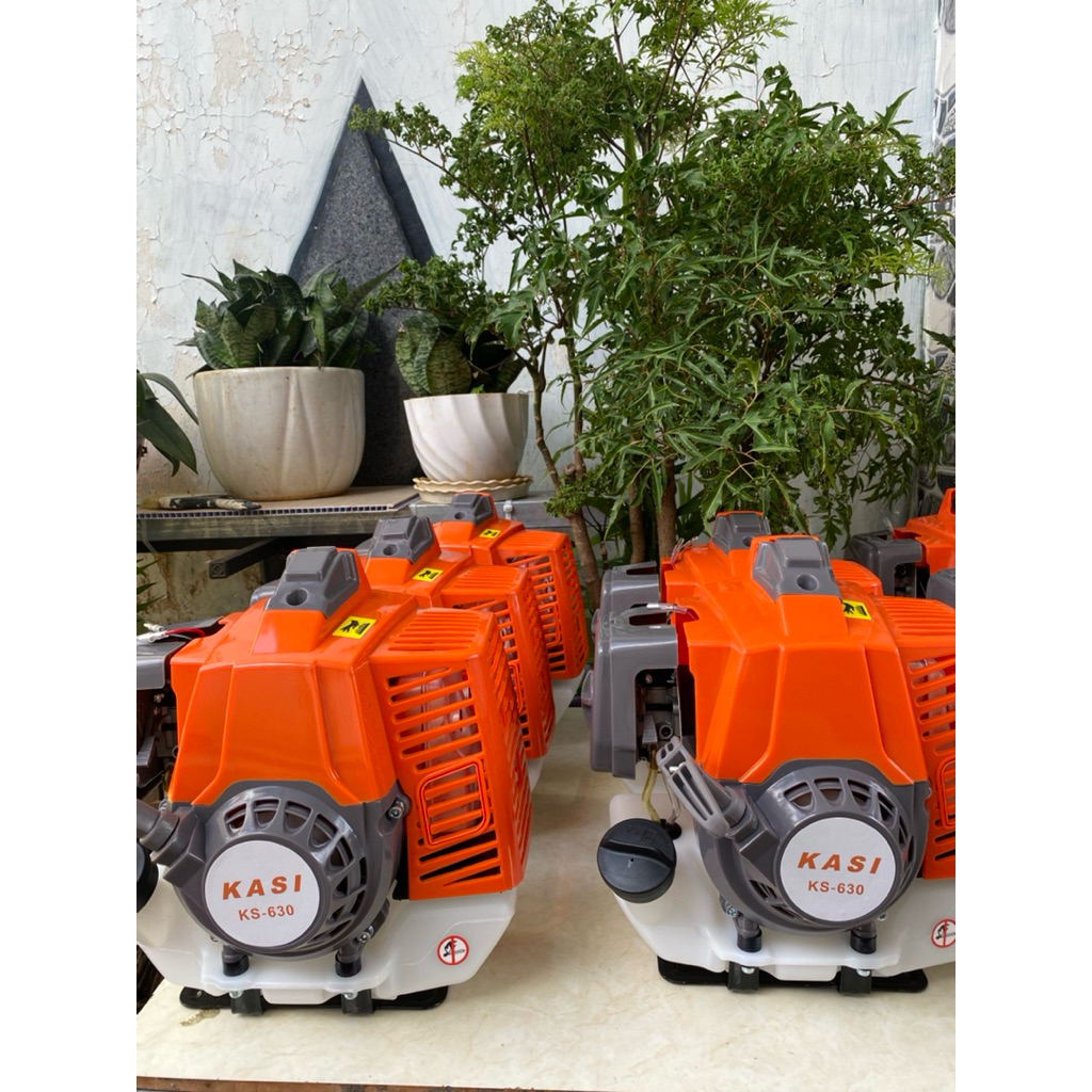 Đầu máy kasi ks -630 nòng 48 63cc kèm đế bảo vệ bình xăng, gắn phát cỏ, khoan đất, đầu rãnh, chạy xu