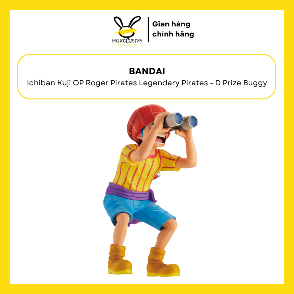 Mô Hình Chính Hãng Bandai Ichiban Kuji - One Piece Roger Pirates Legendary Pirates D Prize Buggy