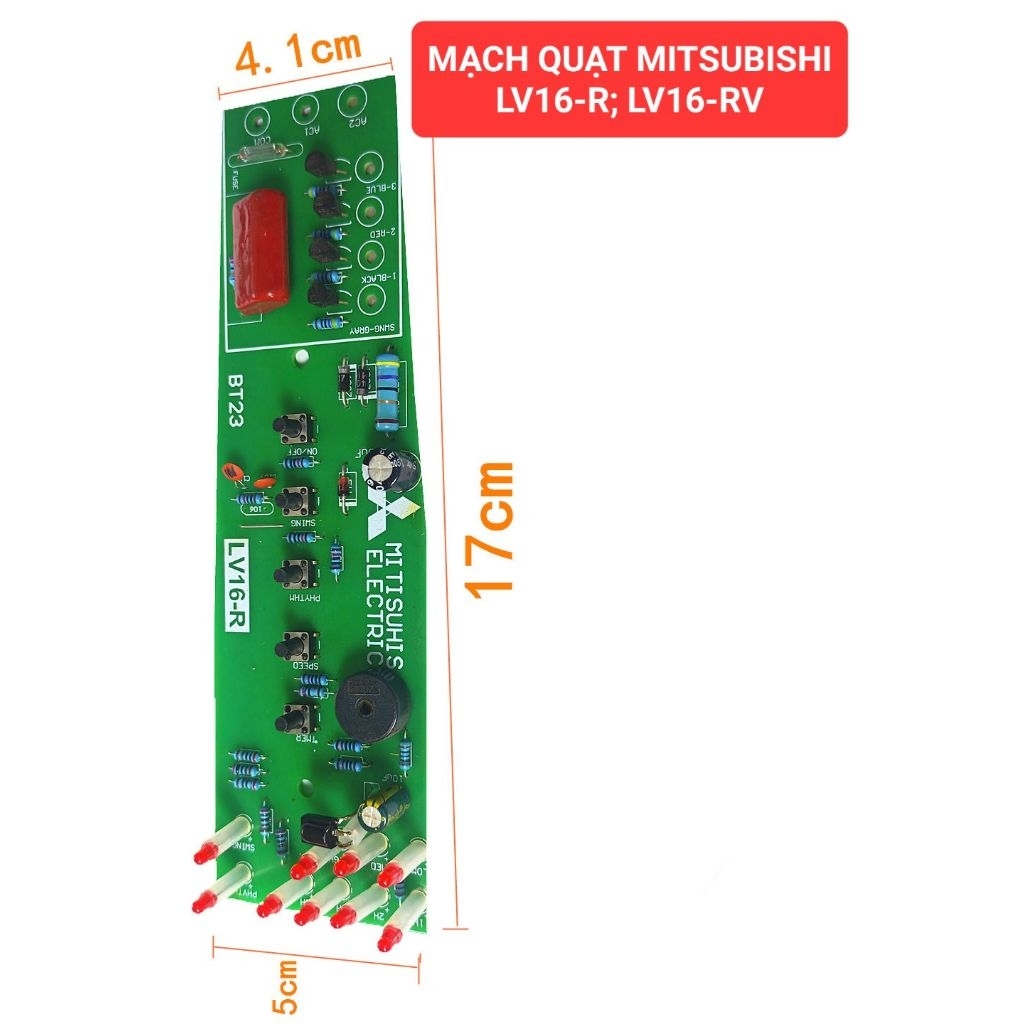 Mạch điều khiển quạt cây Mitsubishi LV16-R; LV16- RV (Sp)