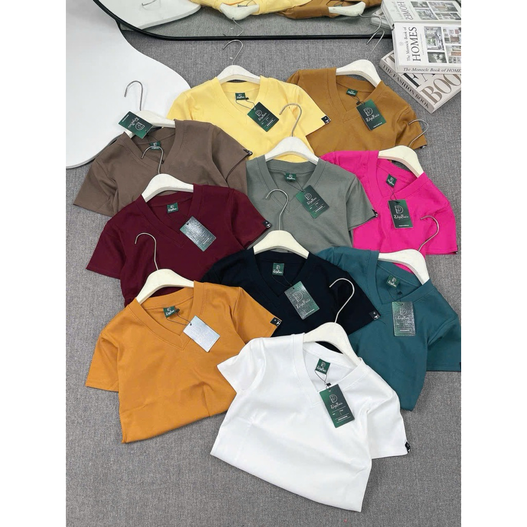 A003 -ÁO THUN COTTON CỔ TIM