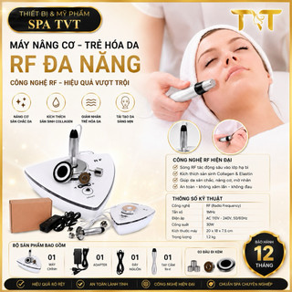 MÁY RF 3 ĐẦU NÂNG CƠ MẶT, HỖ TRỢ GIẢM BÉO BODY, SĂN CHẮC DA, TRẺ HÓA DA, ĐẨY TINH CHẤT