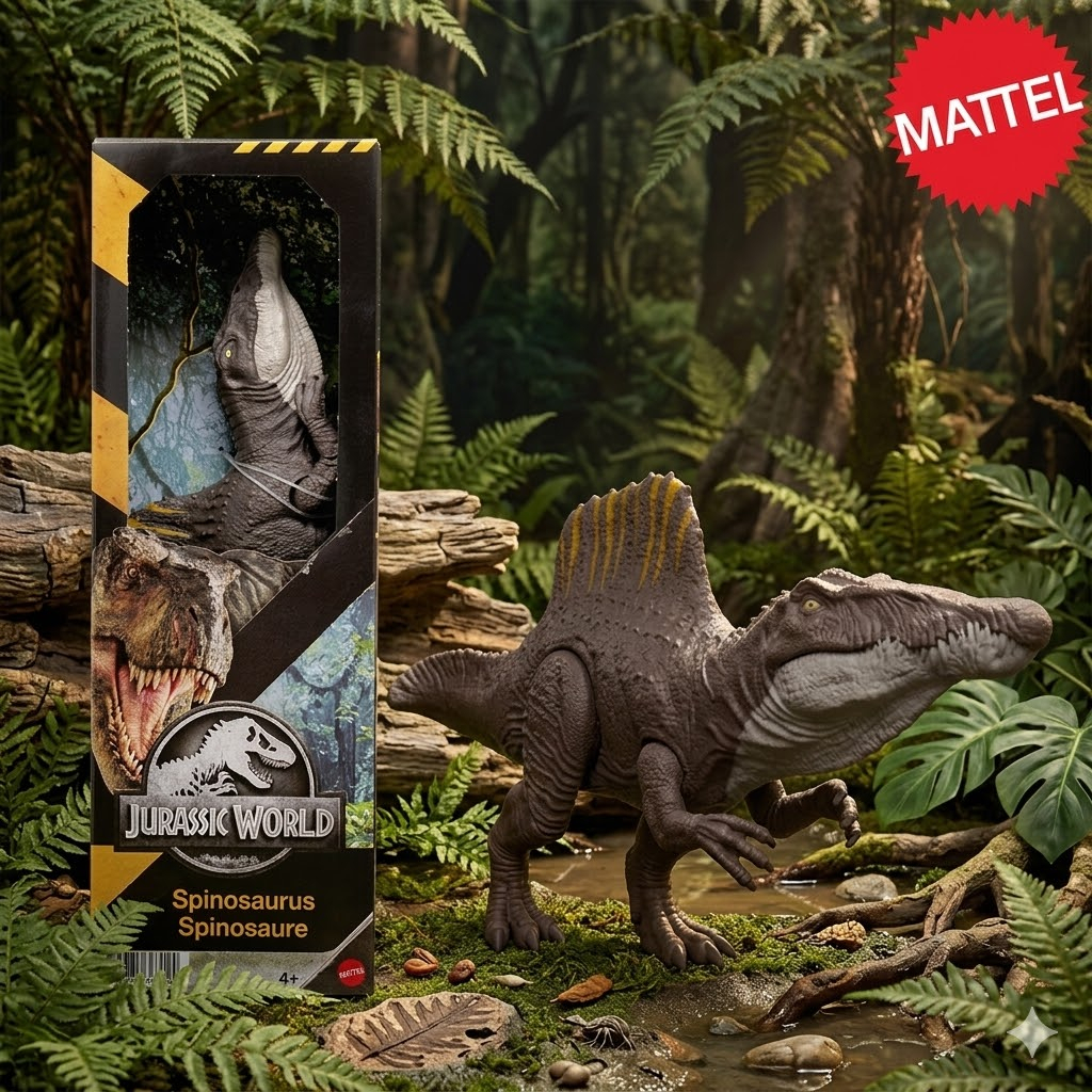 Mô Hình Khủng Long JW Spinosaurus 12 Inch - Jurassic World Chính Hãng Mattel