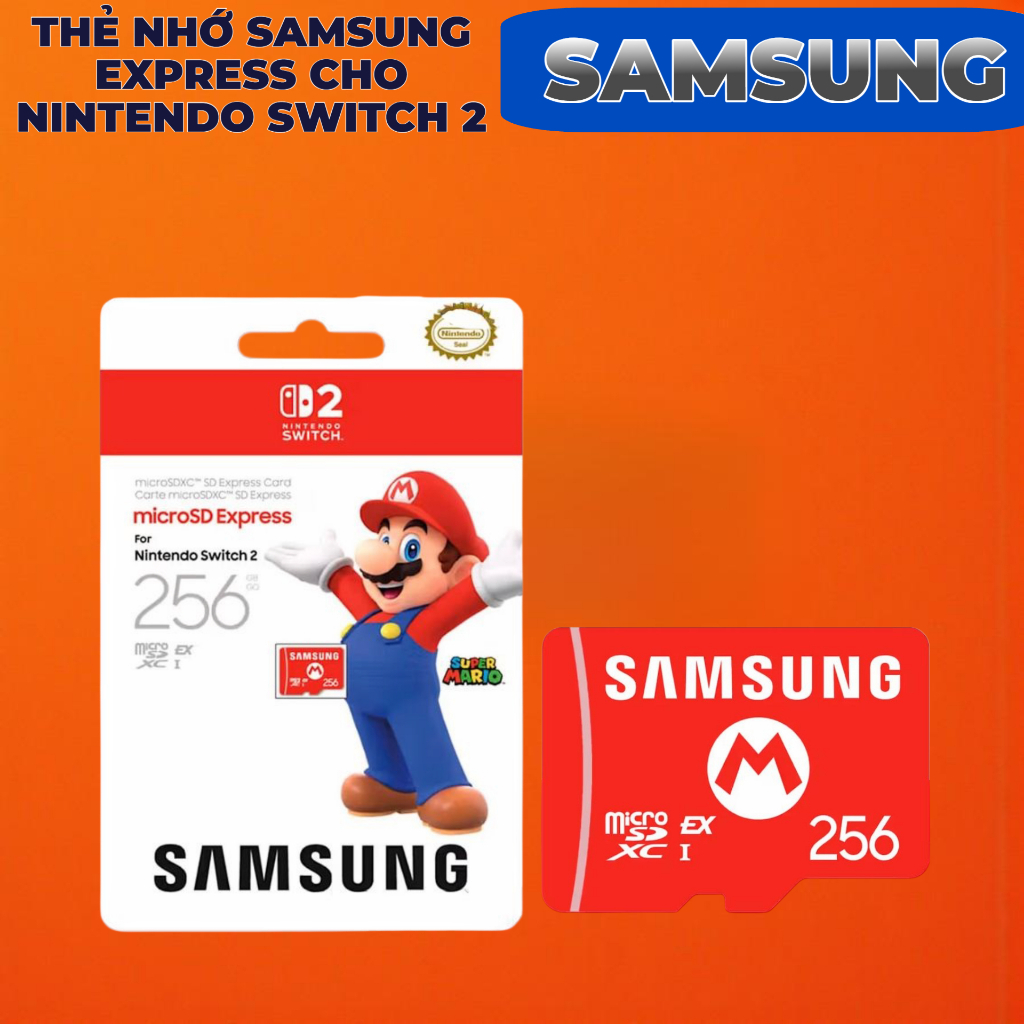 ( Bảo Hành 3 năm ) Thẻ Nhớ Cho Samsung Express Chính Hãng Cho Nintendo Switch 2