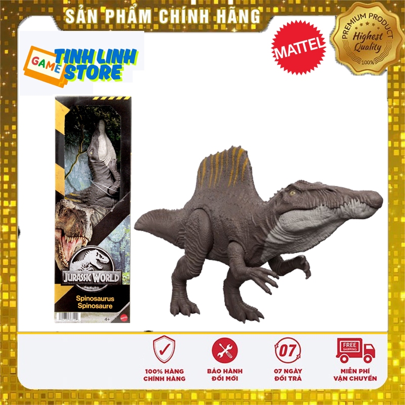 Mô Hình Khủng Long Gai Spinosaurus 12-inch Jurassic World - Hàng Chính Hãng Mattel