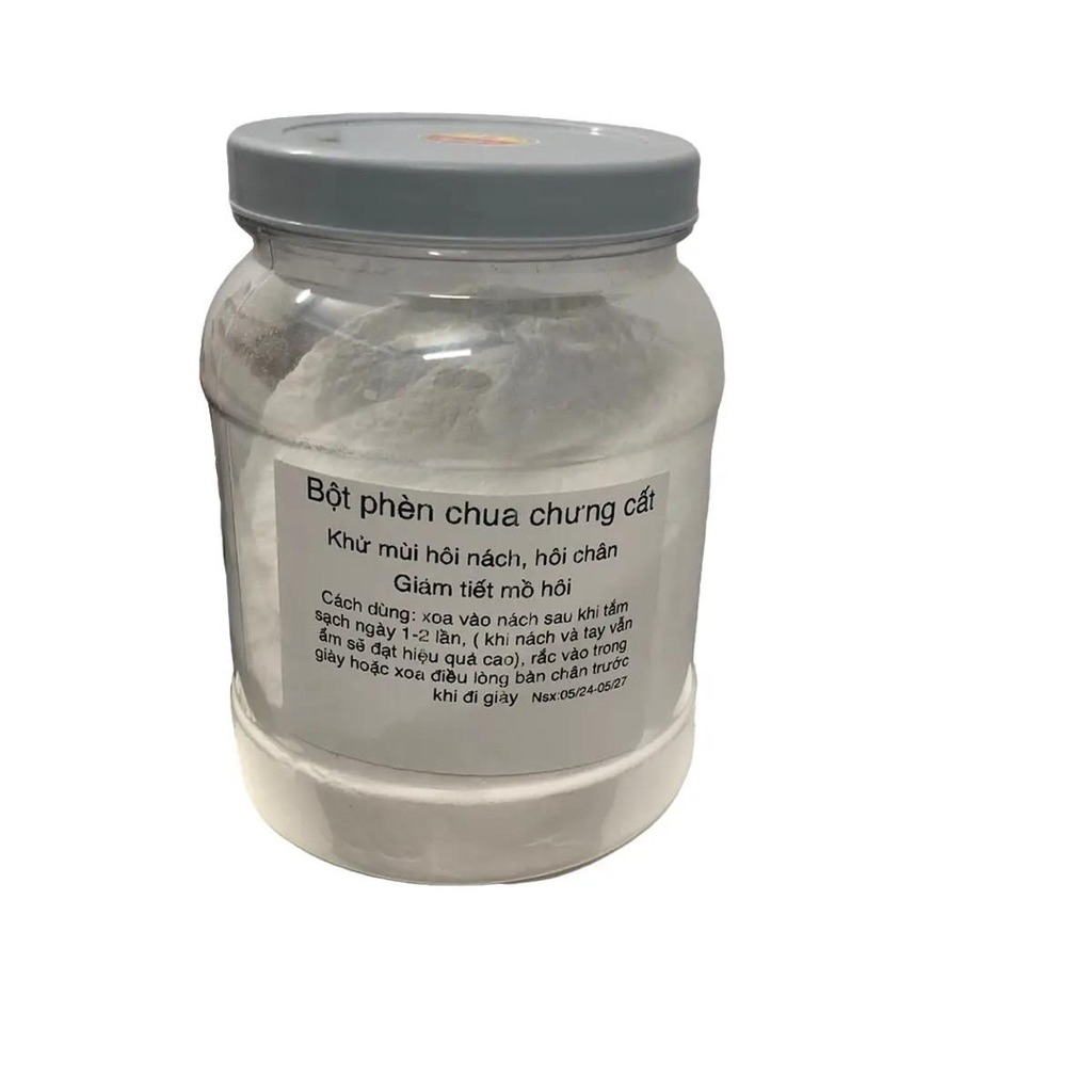150g bột phèn chua chưng cất siêu mịn ( giá sỉ ) khử mùi hôi nách hôi chân