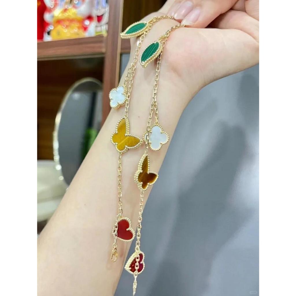Vòng Tay Van spring mùa xuân cao cấp đầy đủ logo sắc nét phụ kiện cao cấp Auria Jewelry