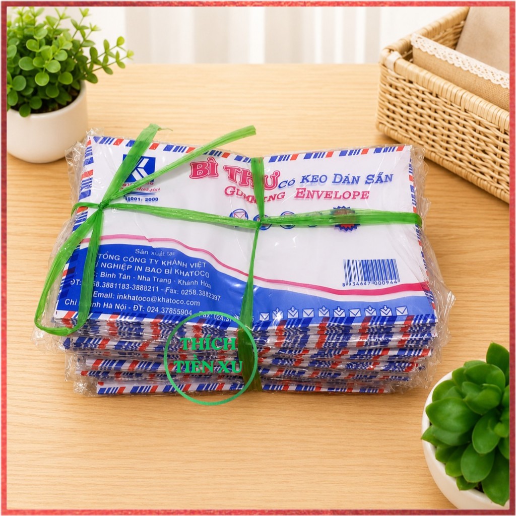 Sỉ 440 chiếc phong bì có keo dán sẵn (lưu ý bôi nước lên lớp keo rồi dán) mẫu mã ngẫu nhiên