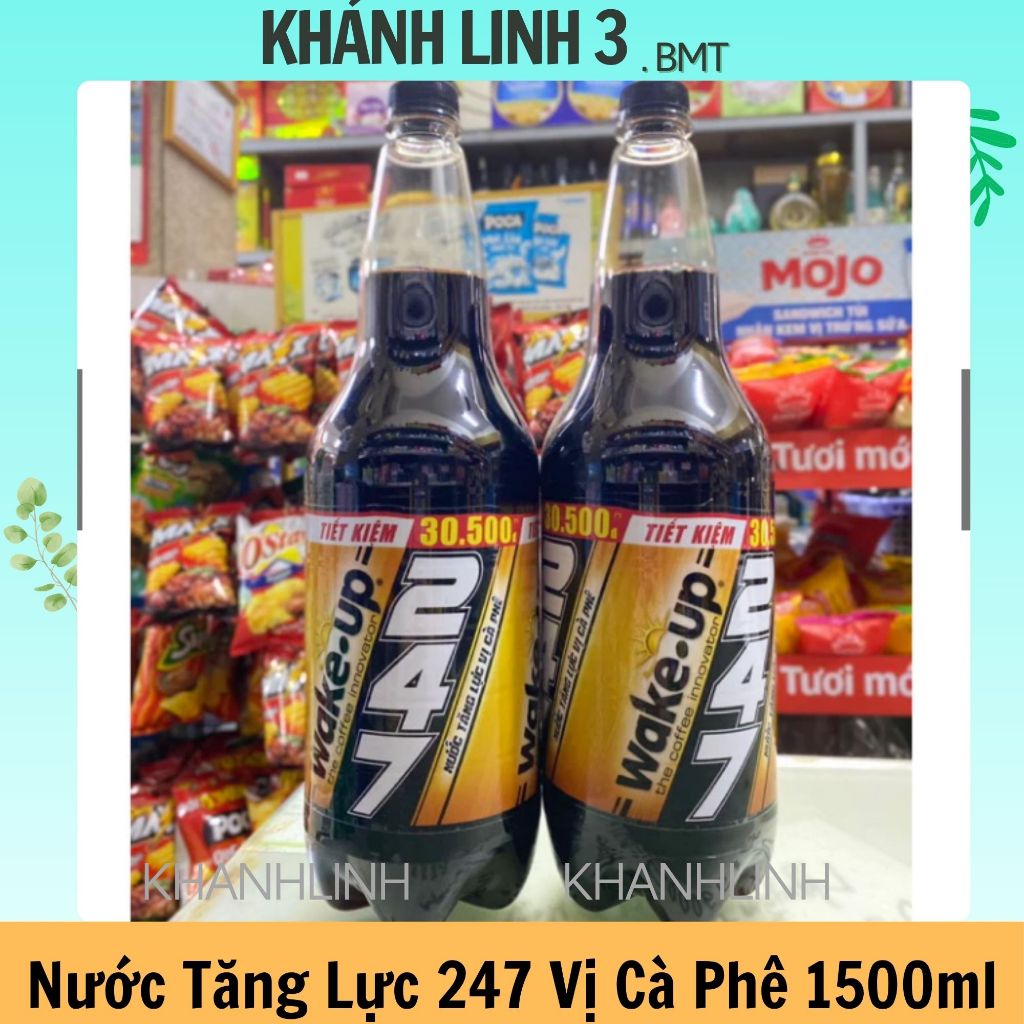 12 chai Nước Tăng Lực Compact vị cafe 247 1,5lít