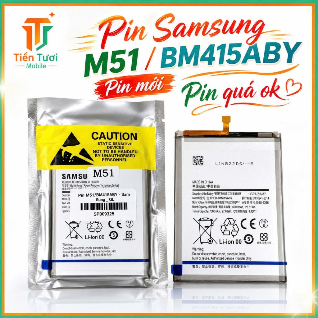 Pin Samsung M51 / BM415ABY – Pin mới