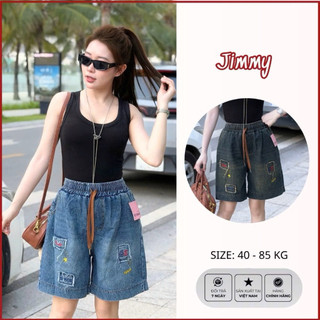 [AB-01] Quần ngố jeans lụa-cạp chun co dãn-size:40-78kg