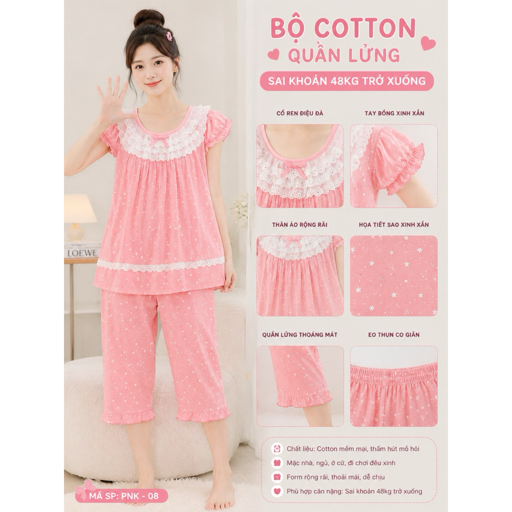 ĐỒ BỘ COTTON SIZE 30-50KG VỪA, HÀNG QC NEW TAG