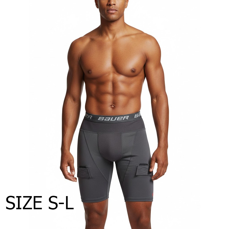 QUẦN BÓ CƠ LEGGING NAM BAUER PRO SHORT - SIZE S-L