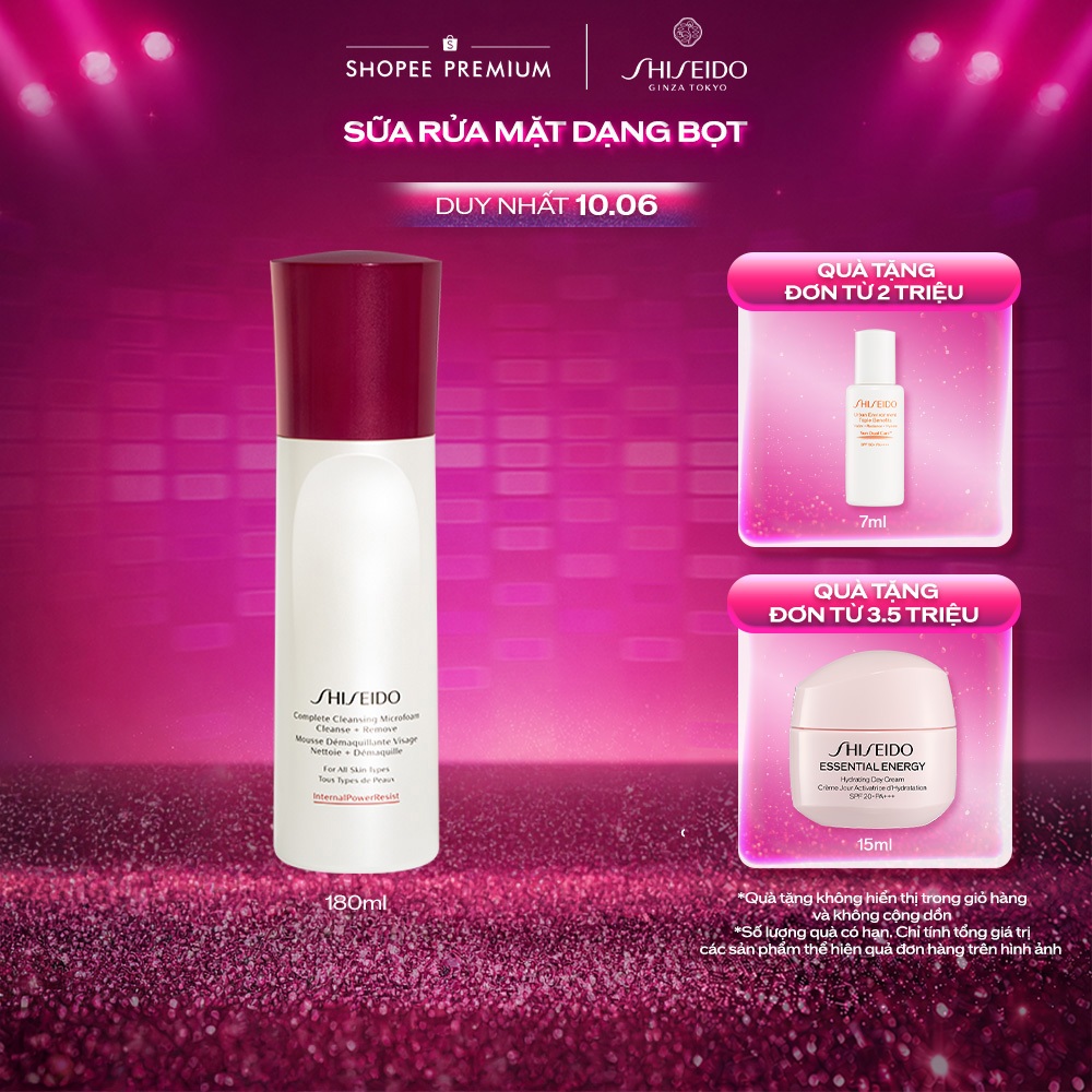 Sữa rửa mặt Shiseido Complete Cleansing Micro Foam 180ml