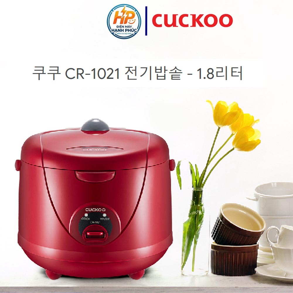 [Hàng chính hãng] Nồi cơm điện Cuckoo CR1021 CR-1021 CR-1021R CR-1021W dung tích 1.8L