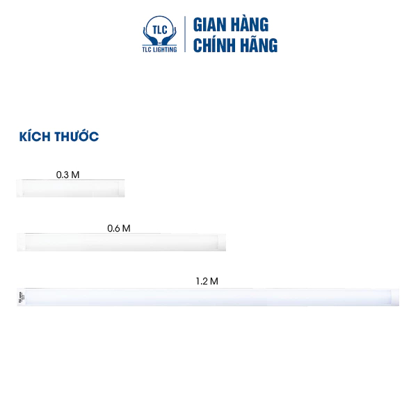 Đèn Tuýp LED TLC Bán Nguyệt 18W 42W 0.6m 1,2m Tiết Kiệm Điện Năng 40000h
