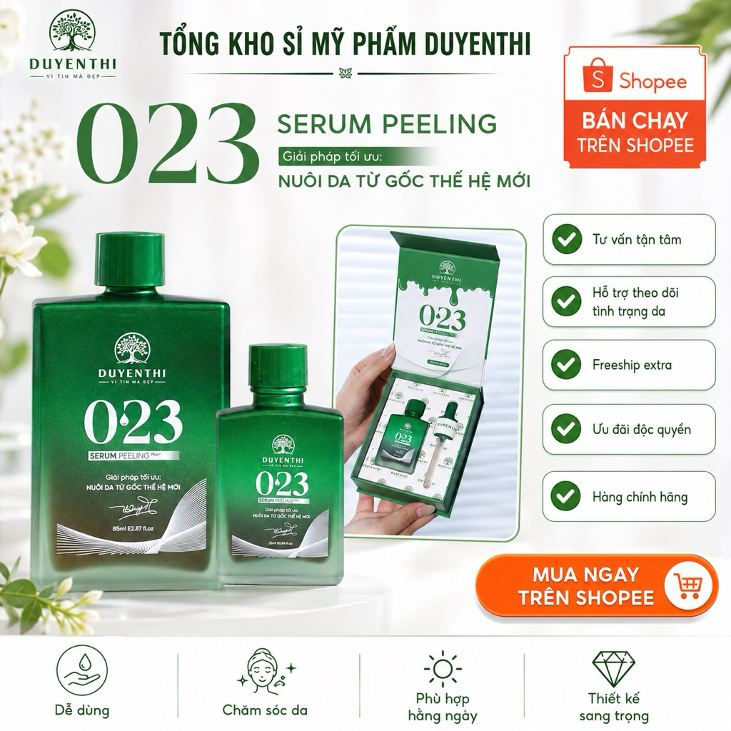 🍀 023 25ml Tái Tạo Da Từ Gốc Thế Hệ Mới DUYÊN THI GROUP