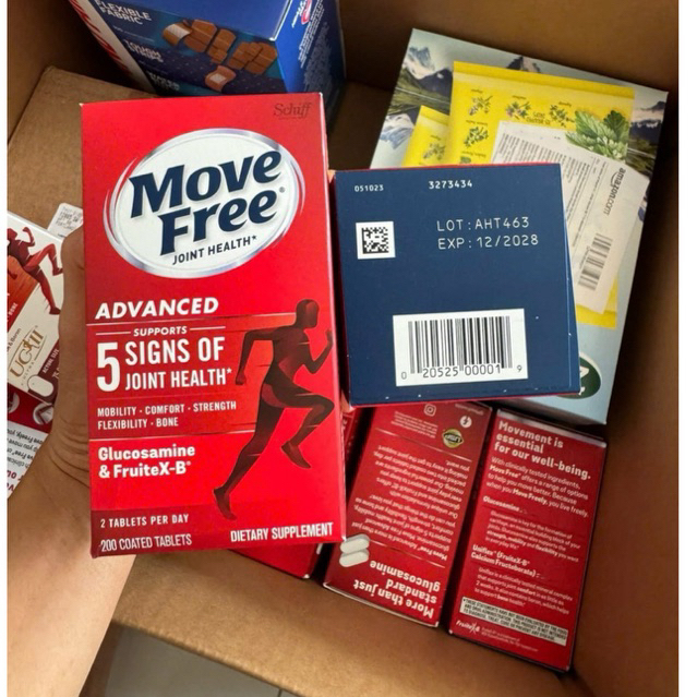 Hộp Move Free Joint Health Advanced Mỹ 200 Viên